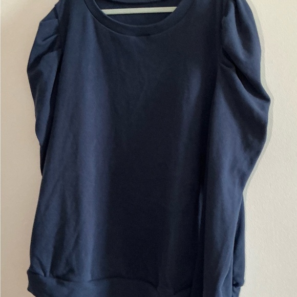 Navy Blue Long Sleeve Top - Picture 3 of 3